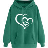Damen Hoodie Elegant Sweatshirt mit Kapuze Fashion Motiv Kapuzenpullover Sport Pullover Frauen Langarm Oberteil Teenager Mädchen