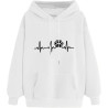 Damen Hoodie Elegant Sweatshirt mit Kapuze Fashion Motiv Kapuzenpullover Sport Pullover Frauen Langarm Oberteil Teenager Mädchen