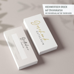 Gutscheinkarten zum Selbstausfüllen (40er Set, DIN Lang) - Blanko Geschenk Gutschein zum Ausfüllen als Vorlage für Massage,