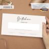 Gutscheinkarten zum Selbstausfüllen (40er Set, DIN Lang) - Blanko Geschenk Gutschein zum Ausfüllen als Vorlage für Massage,