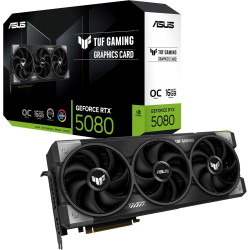 ASUS TUF Gaming GeForce RTX 5080 OC Edition 16GB GDDR7 Gaming Grafikkarte (Nvidia GeForce RTX5080, 3,6 Slot Design, PCIe 5.0, 2X