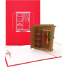 Pop Up Karte Kleiderschrank 3D Geburtstagskarte & Glückwunschkarte als Gutschein Shopping & Einkaufsgutschein &