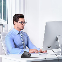 TECKNET Ergonomische Maus mit Kabel, Vertikale Maus, Ergonomisches Design, Vorbeugung Gegen Mausarm/Tennisarm, 6400 DPI 4
