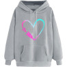 Damen Hoodie Elegant Sweatshirt mit Kapuze Fashion Kapuzenpullover Sport Pullover Frauen Bekleidung Winter Oberteile Elegante