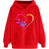 Damen Hoodie Elegant Sweatshirt mit Kapuze Fashion Kapuzenpullover Sport Pullover Frauen Bekleidung Winter Oberteile Elegante