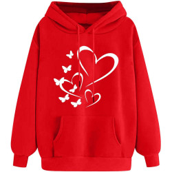 Damen Hoodie Elegant Sweatshirt mit Kapuze Fashion Kapuzenpullover Sport Pullover Frauen Bekleidung Winter Oberteile Elegante