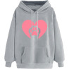 Damen Hoodie Elegant Sweatshirt mit Kapuze Fashion Kapuzenpullover Sport Pullover Frauen Bekleidung Winter Oberteile Elegante