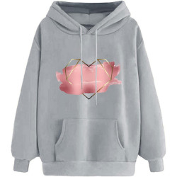 Damen Hoodie Elegant Sweatshirt mit Kapuze Fashion Kapuzenpullover Sport Pullover Frauen Bekleidung Winter Oberteile Elegante