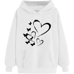 Damen Hoodie Elegant Sweatshirt mit Kapuze Fashion Kapuzenpullover Sport Pullover Frauen Bekleidung Winter Oberteile Elegante