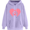 Damen Hoodie Elegant Sweatshirt mit Kapuze Fashion Kapuzenpullover Sport Pullover Frauen Bekleidung Winter Oberteile Elegante