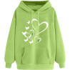 Damen Hoodie Elegant Sweatshirt mit Kapuze Fashion Kapuzenpullover Sport Pullover Frauen Bekleidung Winter Oberteile Elegante