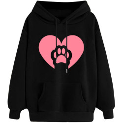 Damen Hoodie Elegant Sweatshirt mit Kapuze Fashion Kapuzenpullover Sport Pullover Frauen Bekleidung Winter Oberteile Elegante