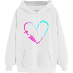 Damen Hoodie Elegant Sweatshirt mit Kapuze Fashion Kapuzenpullover Sport Pullover Frauen Bekleidung Winter Oberteile Elegante