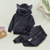 ZTFYKLIN Kleinkind Kind Baby Mädchen Langarm Solide Hoodie Tops + Hosen Outfits Kleidung Neugeborenen Strampler Junge