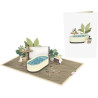 papercrush® Pop-Up Karte Wellness Gutschein - 3D Gutscheinkarte zum Geburtstag (Sauna & Spa) - Wellnessgutschein für Massage &