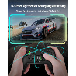 Switch Controller, Game Controller, Switch Pro Gamepad, 4 Vibrationsmodi, 3 Turbo-Modi, kompatibel