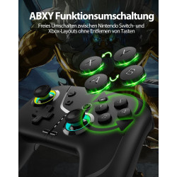 Switch Controller, Game Controller, Switch Pro Gamepad, 4 Vibrationsmodi, 3 Turbo-Modi, kompatibel