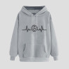 Hoodie für Damen Elegant Sweatshirt mit Kapuze Fashion Motiv Kapuzenpullover Sport Pullover Frauen Langarm Oberteil Teenager