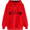 Hoodie für Damen Elegant Sweatshirt mit Kapuze Fashion Motiv Kapuzenpullover Sport Pullover Frauen Langarm Oberteil Teenager