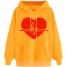 Hoodie für Damen Elegant Sweatshirt mit Kapuze Fashion Motiv Kapuzenpullover Sport Pullover Frauen Langarm Oberteil Teenager