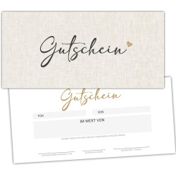 25 Blanko Gutscheine zum selbst Ausfüllen Nagelstudio Friseur Kosmetik Massage Wellness Fußpflege Gutscheinkarte