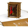 Pop-Up Karte Kleiderschrank – lustige 3D Geburtstagskarte & Glückwunschkarte als Gutschein, Geldgeschenk, Geschenkverpackung,