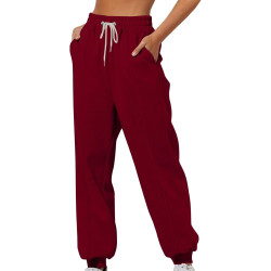 Jogginghose Damen Sporthose Einfarbige Hosen Baggy Laufhose Trainingshose Fitness Sweathose Teenager Mädchen Freizeithose mit