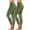 HXRYPG 2er Pack Leggings Damen Elastisch Yogahose Lange Sportleggings Blickdicht Frauen Sporthose Yoga Hosen Scrunch Teenager