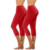 HXRYPG 2er Pack Leggings Damen Elastisch Yogahose Lange Sportleggings Blickdicht Frauen Sporthose Yoga Hosen Scrunch Teenager