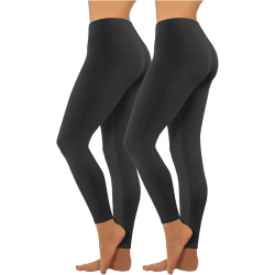 HXRYPG 2er Pack Leggings Damen Elastisch Yogahose Lange Sportleggings Blickdicht Frauen Sporthose Yoga Hosen Scrunch Teenager
