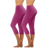HXRYPG 2er Pack Leggings Damen Elastisch Yogahose Lange Sportleggings Blickdicht Frauen Sporthose Yoga Hosen Scrunch Teenager