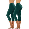 HXRYPG 2er Pack Leggings Damen Elastisch Yogahose Lange Sportleggings Blickdicht Frauen Sporthose Yoga Hosen Scrunch Teenager