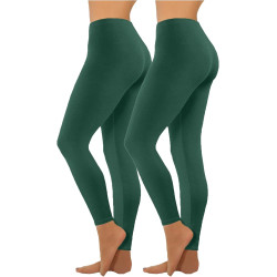 HXRYPG 2er Pack Leggings Damen Elastisch Yogahose Lange Sportleggings Blickdicht Frauen Sporthose Yoga Hosen Scrunch Teenager