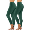 HXRYPG 2er Pack Leggings Damen Elastisch Yogahose Lange Sportleggings Blickdicht Frauen Sporthose Yoga Hosen Scrunch Teenager