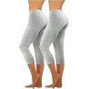 HXRYPG 2er Pack Leggings Damen Elastisch Yogahose Lange Sportleggings Blickdicht Frauen Sporthose Yoga Hosen Scrunch Teenager