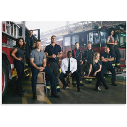Chicago Fire Poster TV Sehow Collection Home Decor Poster Wandkunst Hängender Bild Druck Dekorative Malerei Poster 30 x 45 cm 