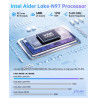 NiPoGi Essenx E2 Mini PC W-11 Pro, Ιntel Alder Lake-N97(bis zu 3,6 GHz), 16 GB DDR4 512 GB M.2 SSD Mini Desktop Computer,