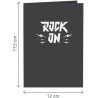 papercrush® Pop-Up Karte Rock & Roll Konzert - 3D Geburtstagskarte für Konzertbesuch oder Festival für Freund & Mann - Gutschein