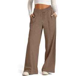 Sporthose Damen Lang Jogginghose Baggy Hosen mit Taschen Trainingshose Sweatpants Workout Schlupfhose Teenager Mädchen Baumwolle