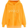 Hoodie für Damen Elegant Sweatshirt mit Kapuze Fashion Kapuzenpullover Sport Pullover Frauen Hoody Langarm Oberteil Teenager