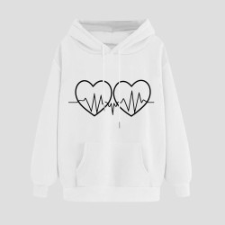 Hoodie für Damen Elegant Sweatshirt mit Kapuze Fashion Kapuzenpullover Sport Pullover Frauen Hoody Langarm Oberteil Teenager