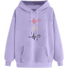 Hoodie für Damen Elegant Sweatshirt mit Kapuze Fashion Kapuzenpullover Sport Pullover Frauen Hoody Langarm Oberteil Teenager