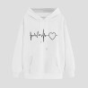 Hoodie für Damen Elegant Sweatshirt mit Kapuze Fashion Kapuzenpullover Sport Pullover Frauen Hoody Langarm Oberteil Teenager