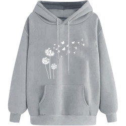 Hoodie für Damen Elegant Sweatshirt mit Kapuze Fashion Kapuzenpullover Sport Pullover Frauen Hoody Langarm Oberteil Teenager