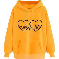 Hoodie für Damen Elegant Sweatshirt mit Kapuze Fashion Kapuzenpullover Sport Pullover Frauen Hoody Langarm Oberteil Teenager