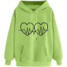 Hoodie für Damen Elegant Sweatshirt mit Kapuze Fashion Kapuzenpullover Sport Pullover Frauen Hoody Langarm Oberteil Teenager