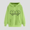 Hoodie für Damen Elegant Sweatshirt mit Kapuze Fashion Kapuzenpullover Sport Pullover Frauen Hoody Langarm Oberteil Teenager