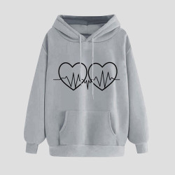 Hoodie für Damen Elegant Sweatshirt mit Kapuze Fashion Kapuzenpullover Sport Pullover Frauen Hoody Langarm Oberteil Teenager