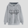 Hoodie für Damen Elegant Sweatshirt mit Kapuze Fashion Kapuzenpullover Sport Pullover Frauen Hoody Langarm Oberteil Teenager
