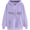 Hoodie für Damen Elegant Sweatshirt mit Kapuze Fashion Kapuzenpullover Sport Pullover Frauen Hoody Langarm Oberteil Teenager